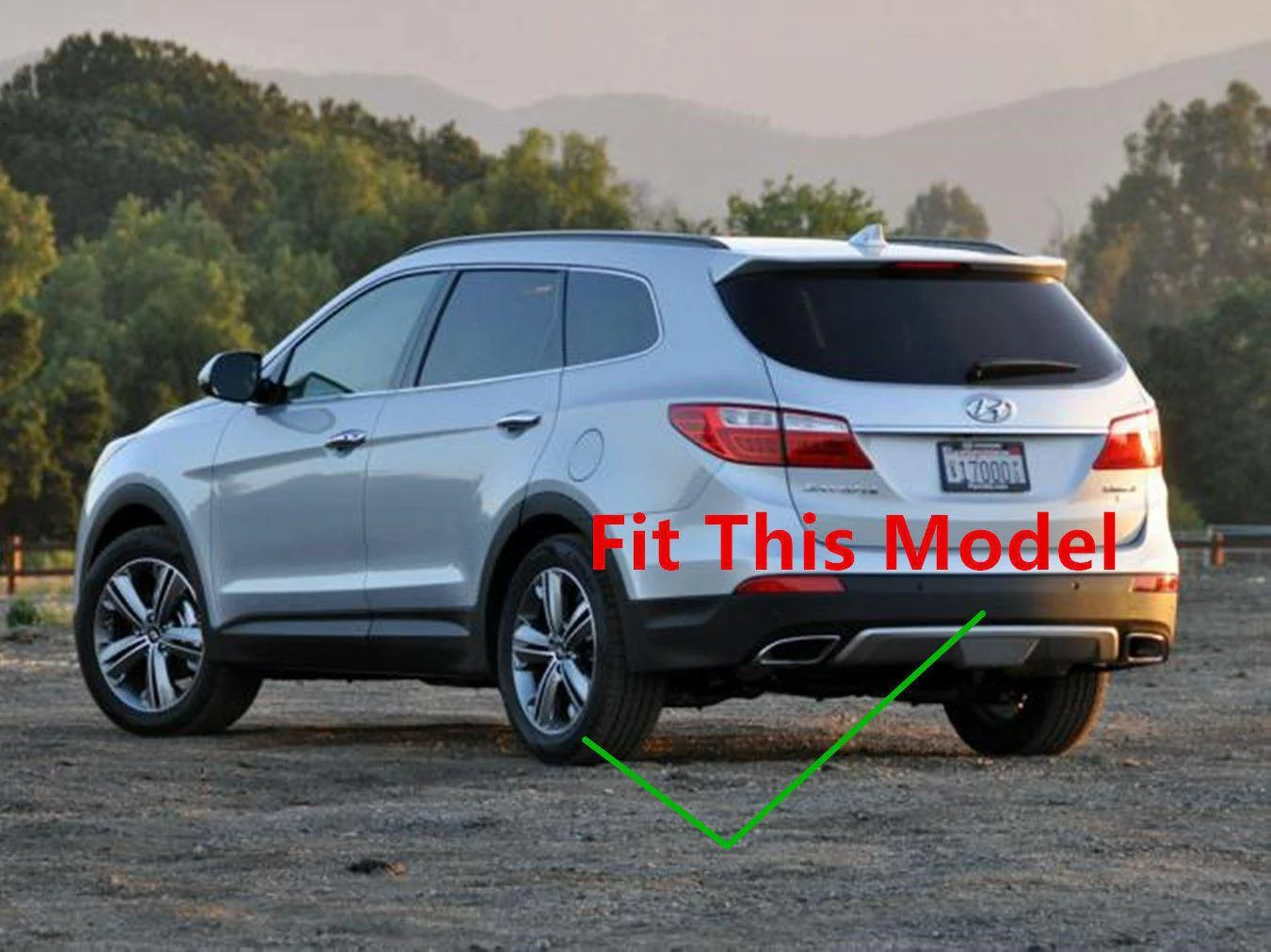 For Hyundai Santa Fe / XL 2013-2018 Rear Trunk Retractable Tonneau Cargo Cover (Black) - Image 6