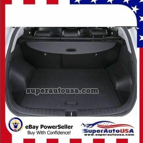 For Hyundai Santa Fe / XL 2013-2018 Rear Trunk Retractable Tonneau Cargo Cover (Black) - Image 9