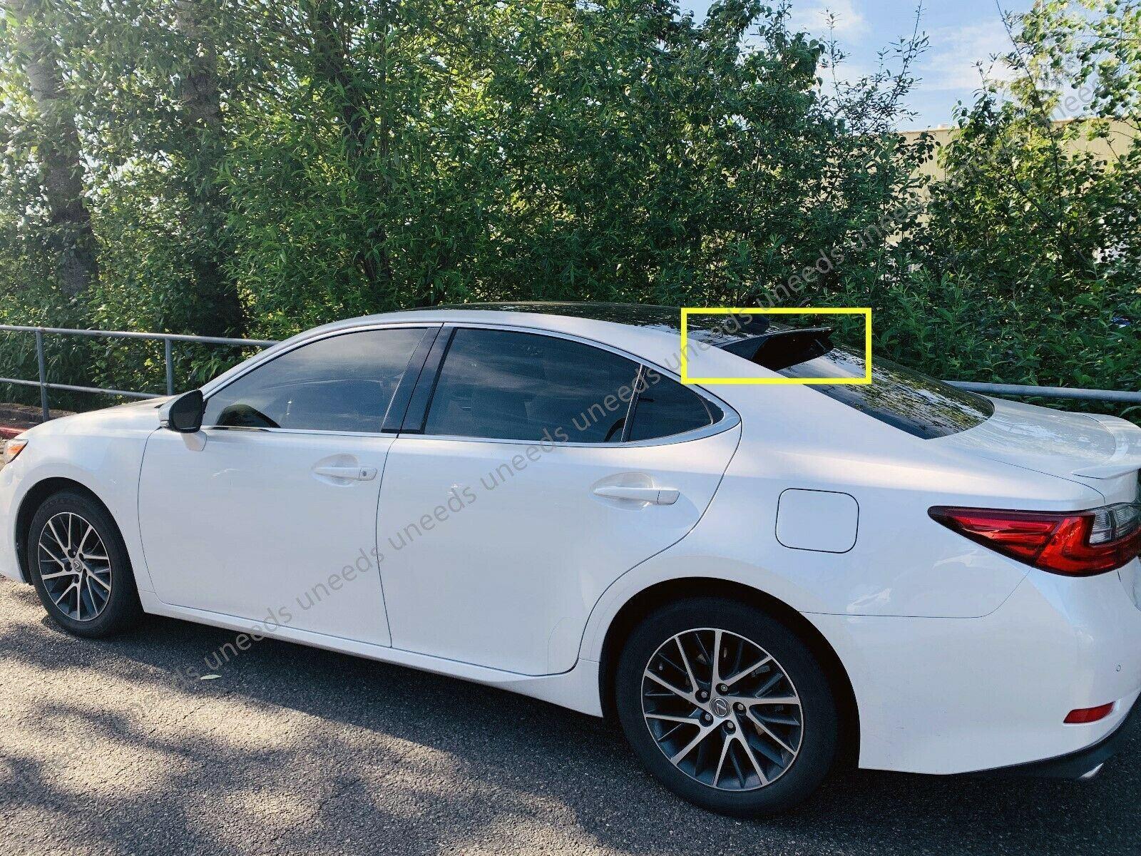 Fit 2013-2018 Lexus ES350 ABS Black Rear Roof Window Visor Spoiler 3D JDM - Image 3
