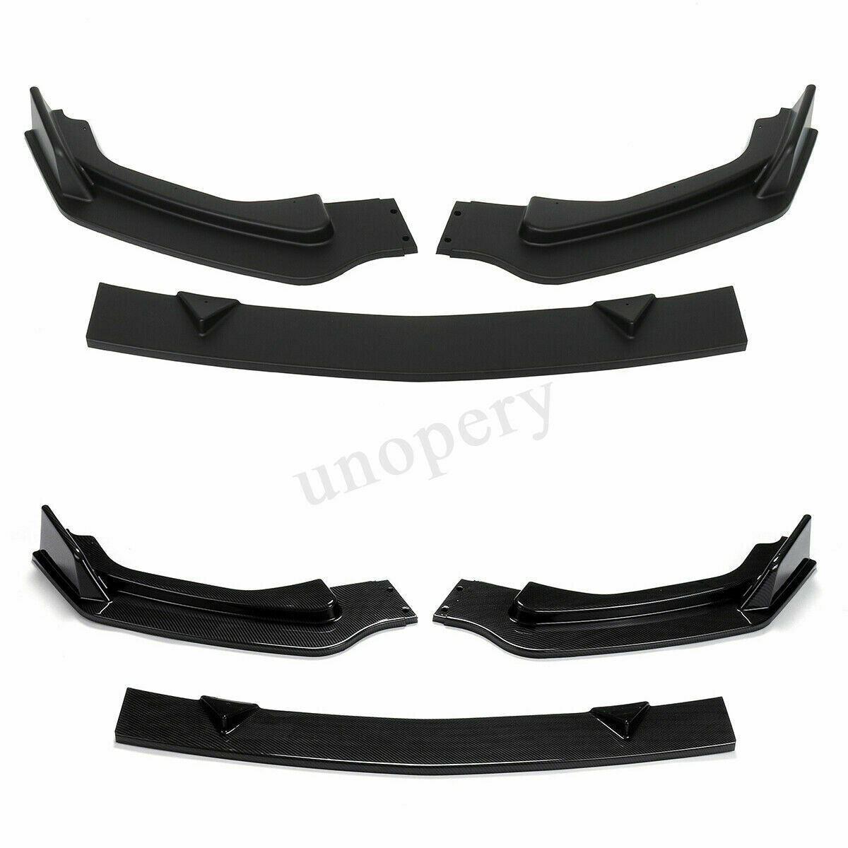 Fits 2014-2017 Infiniti Q50 Base Premium Front Bumper Lip Spoiler (Carbon Fiber Print) - Image 6