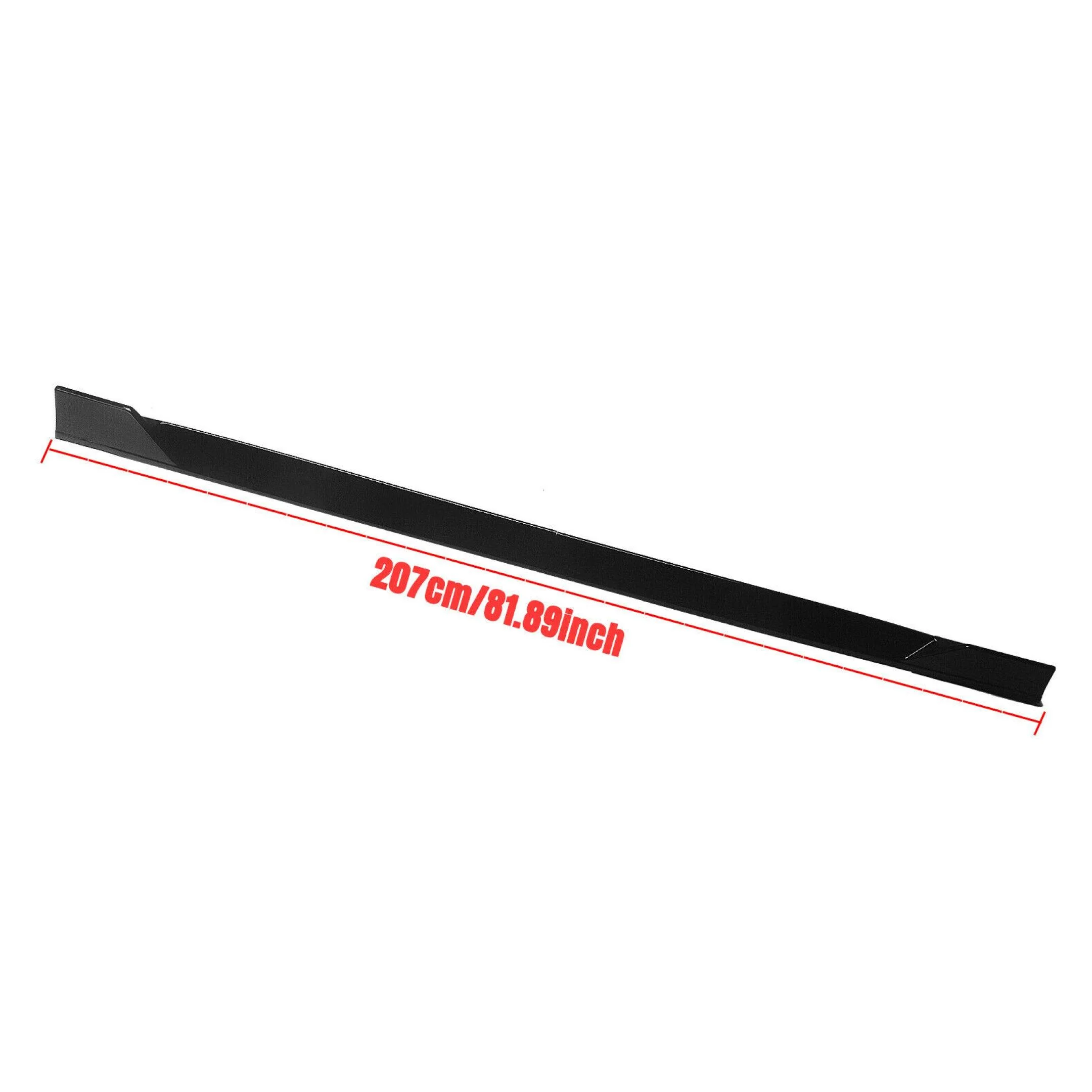 For 2014-2022 Infiniti Q50 ST Style Lower Side Skirt Extension Lip (Gloss Black) - Image 6