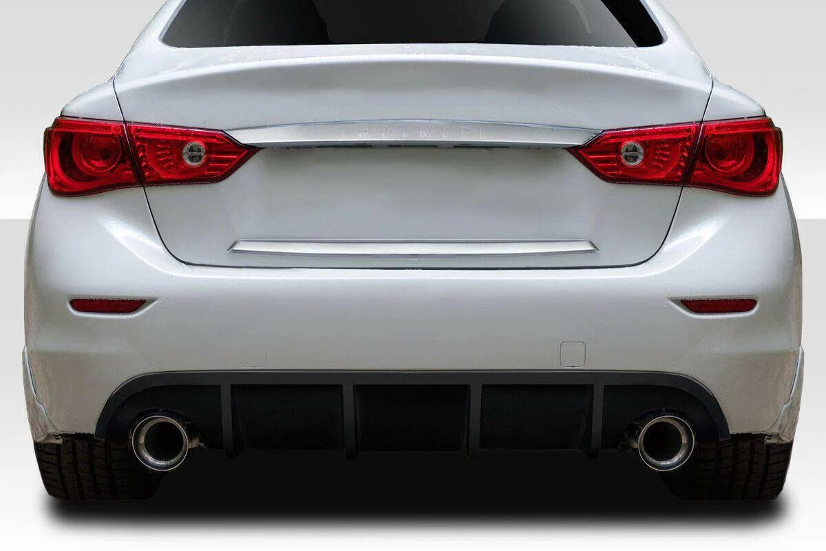 Fits 2014-2017 Infiniti Q50 sport Style Rear Bumper Lip Spoiler Lower Diffuser - Image 8