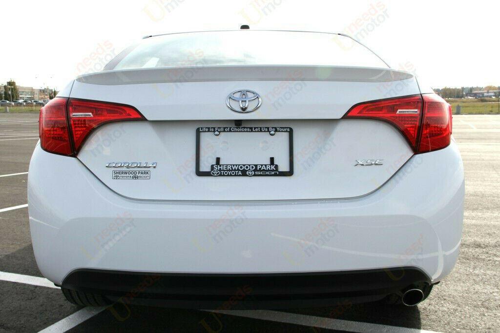 Fit 2014-2019 Toyota Corolla OE Style Rear Trunk Wing Spoiler Primed (Super White) - Image 3