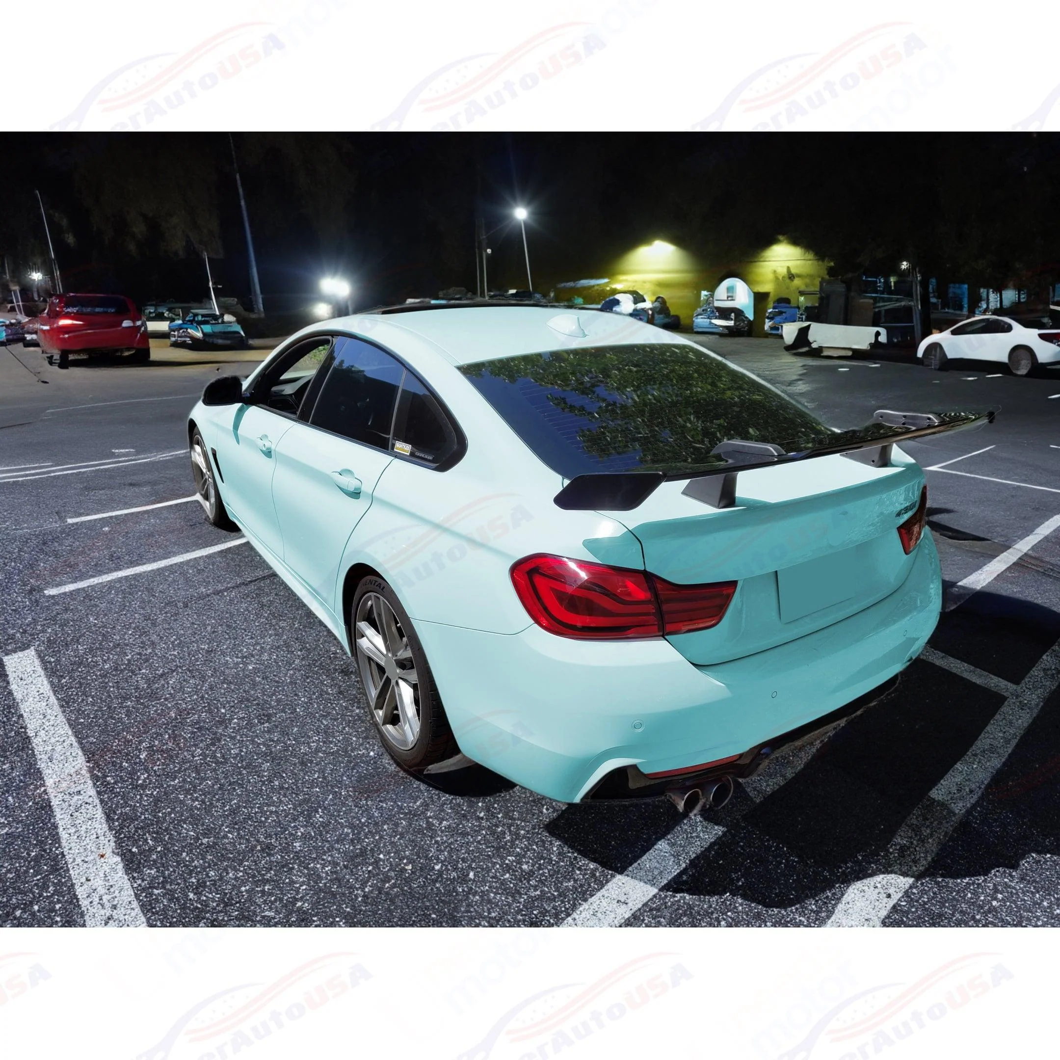 For 2014-2020 BMW F32 F33 F36 F82 Gloss Black M Performance Style Rear Wing - Image 7