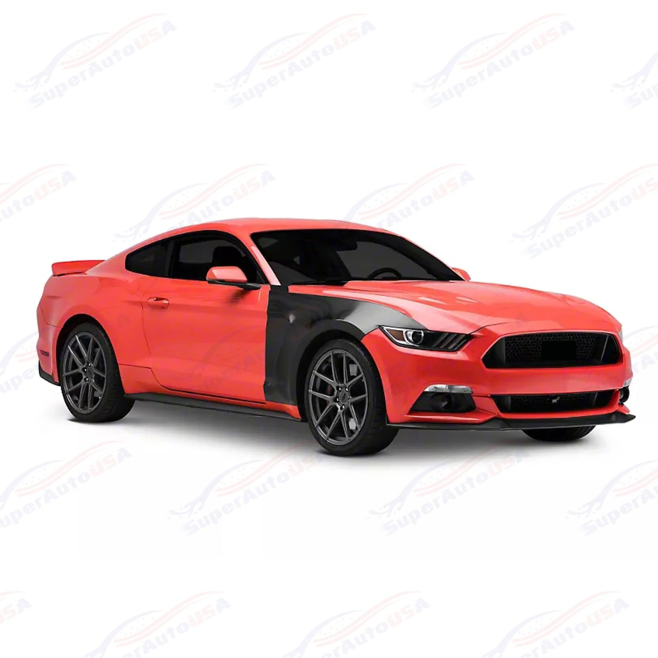 For 2015-2017 Ford Mustang Ecoboost Premium V6 GT GT350 Style Replacement Fenders - Image 3