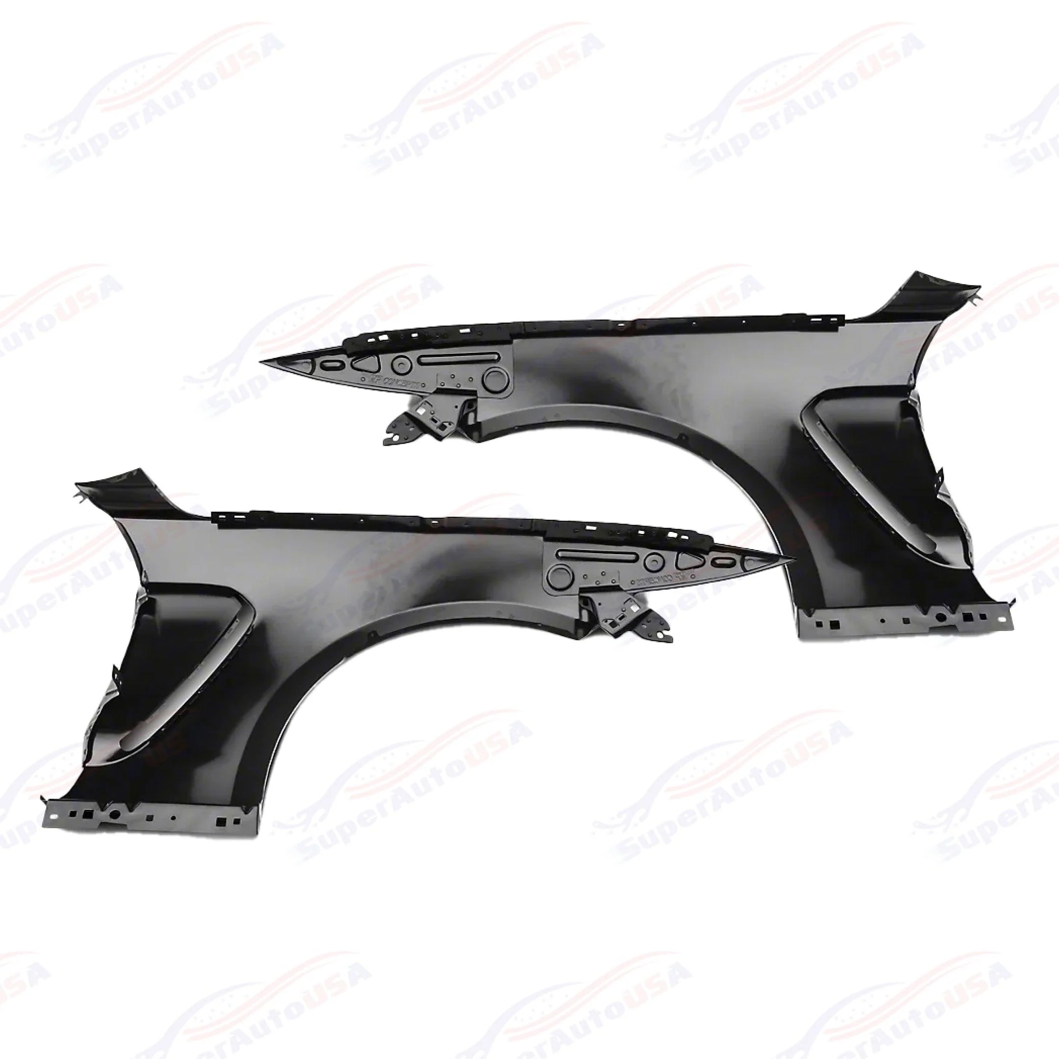 For 2015-2017 Ford Mustang Ecoboost Premium V6 GT GT350 Style Replacement Fenders - Image 5