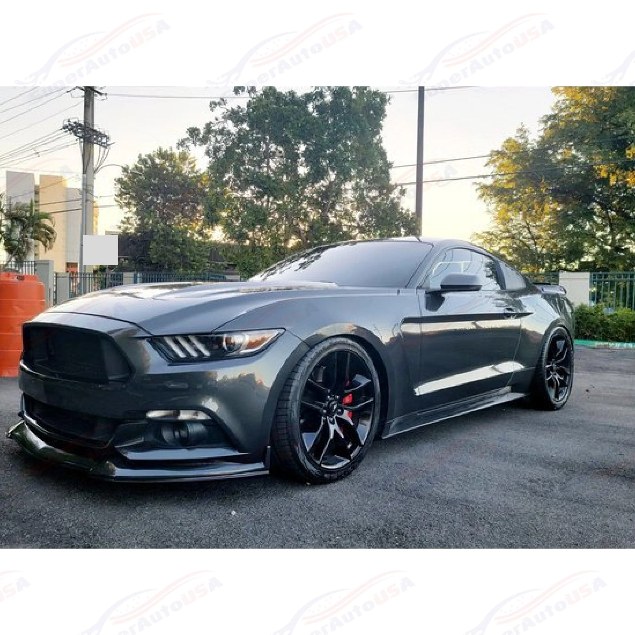 For 2015-2017 Ford Mustang Ecoboost Premium V6 GT GT350 Style Replacement Fenders - Image 9