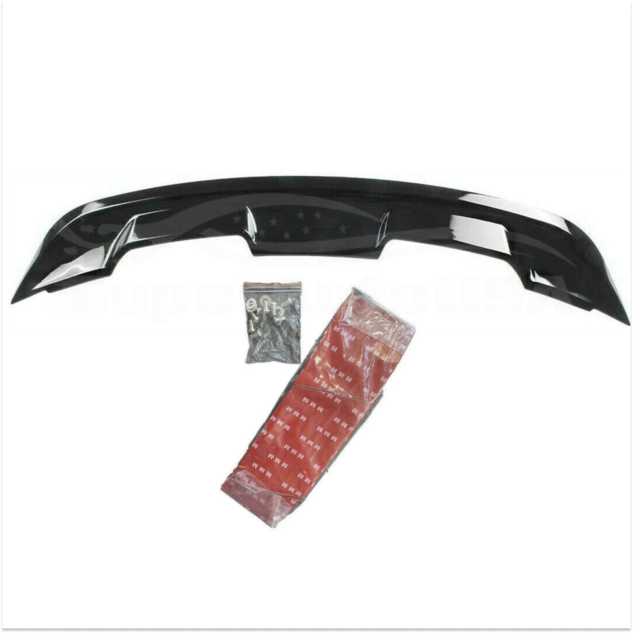 Fit 2015-2020 Ford Mustang GT350 GT500 Style ABS Rear Trunk Spoiler Wing (Gloss Black) - Image 4