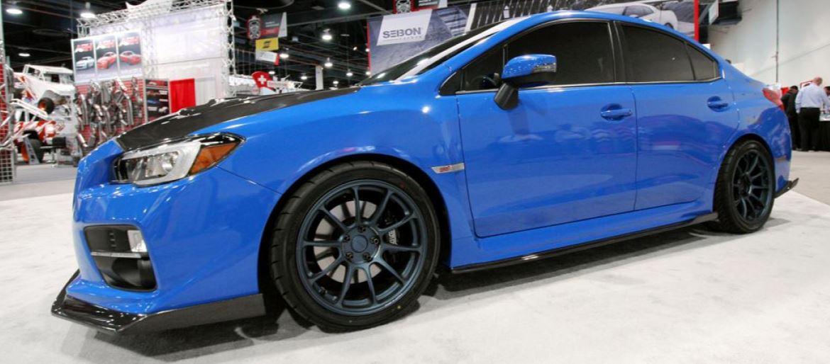2015-2021 Subaru WRX STI VA - Side Skirts with Winglet - Unpainted Black - Image 5