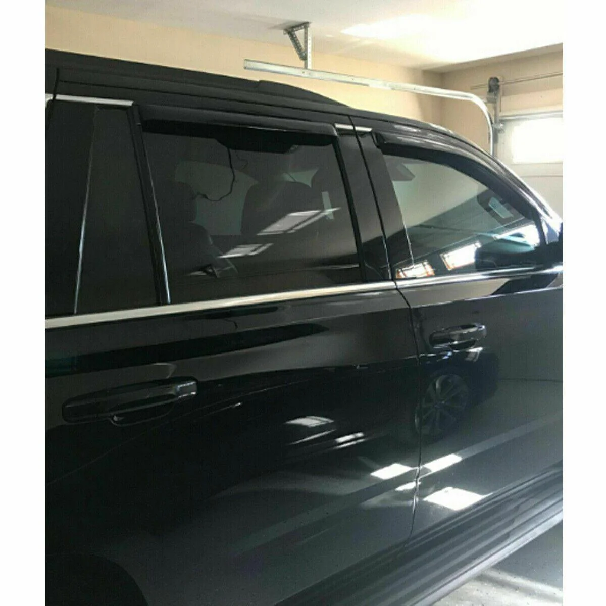 Fit 2015-2021 Chevrolet Tahoe GMC Yukon Out-Channel Vent Window Visors Rain Sun Wind Guards Shade Deflectors - Image 3