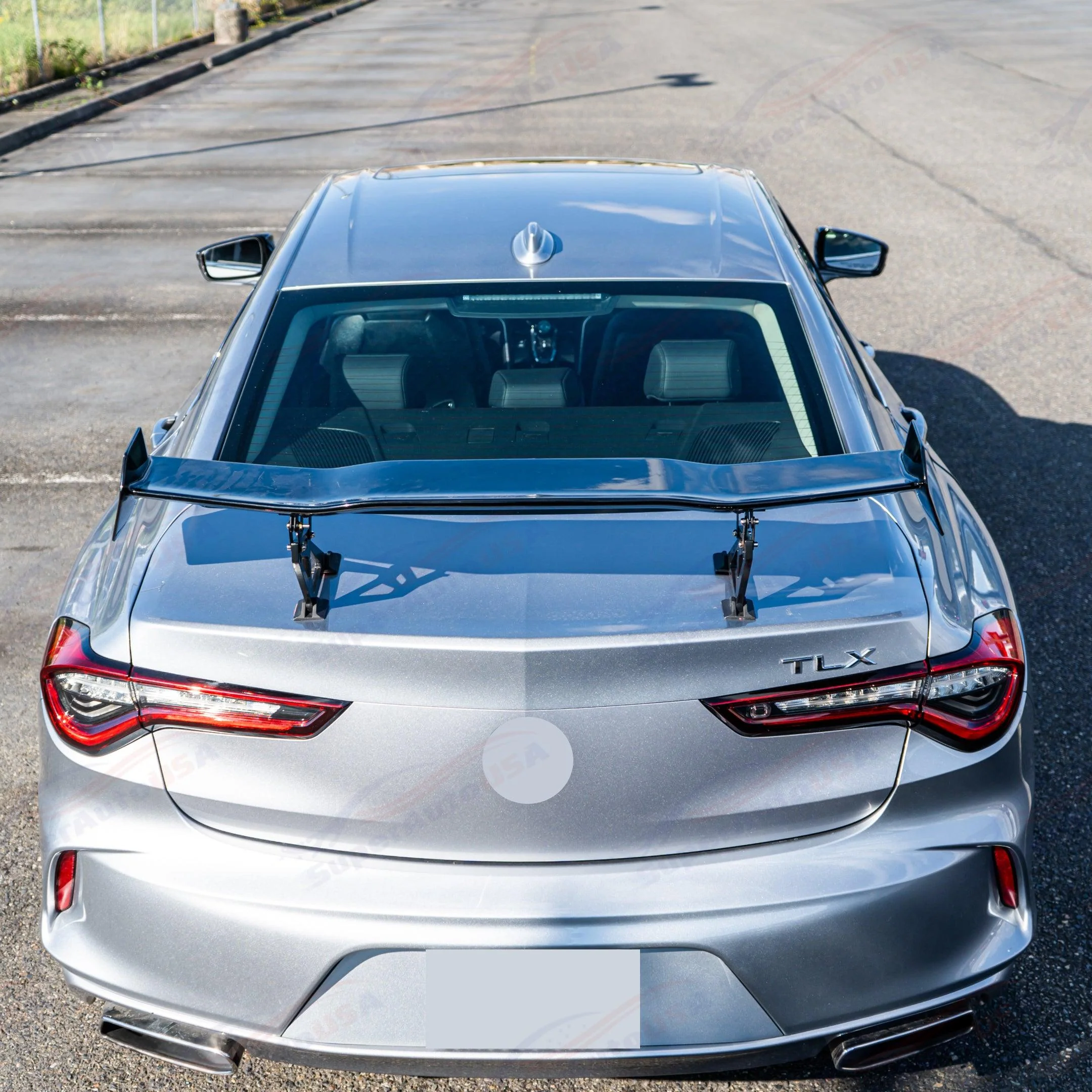 2015-2024 Acura TLX - JDM GT Style Rear Trunk Spoiler Wing - Gloss Black - Image 4