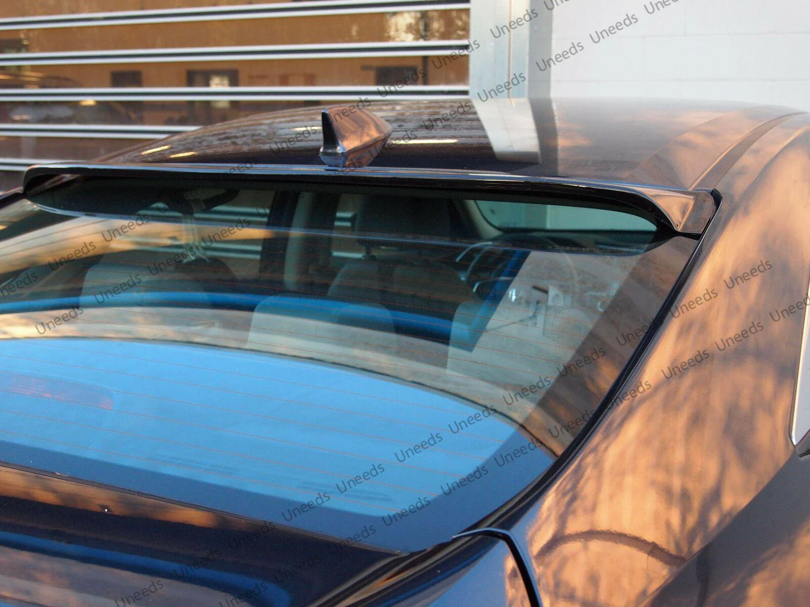 Fit 2016-2021 Honda Civic 4Dr ABS Black Rear Roof Window Visor Spoiler 3D JDM - Image 3