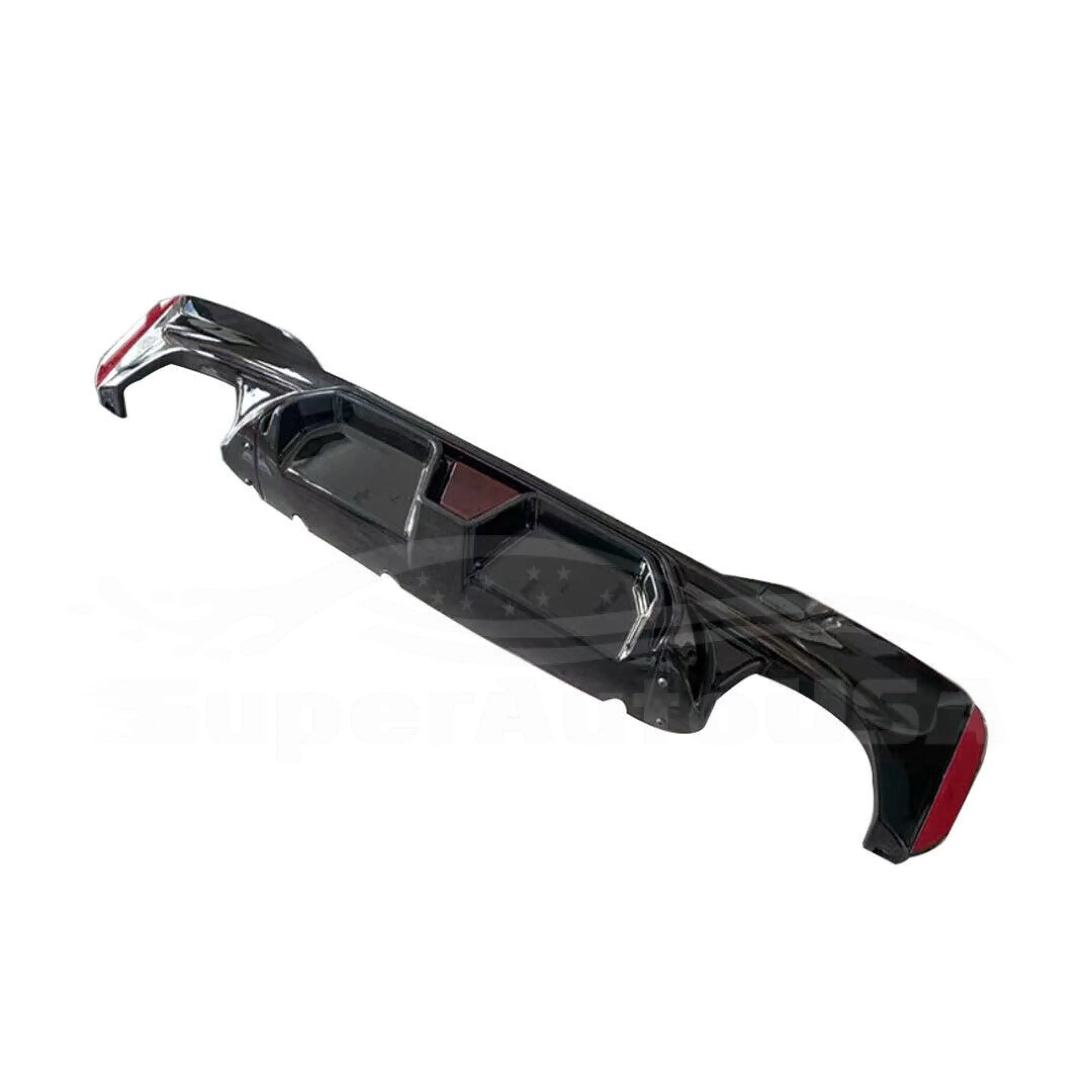 For 2017-2022 BMW 5 Series G30 Sedan Rear Bumper Diffuser with LED Light - Image 5