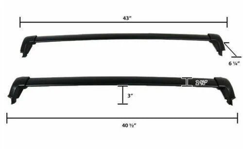 Roof Rack Cross Bar - Premium Black | Fits Honda CR-V (17-22) - Image 5