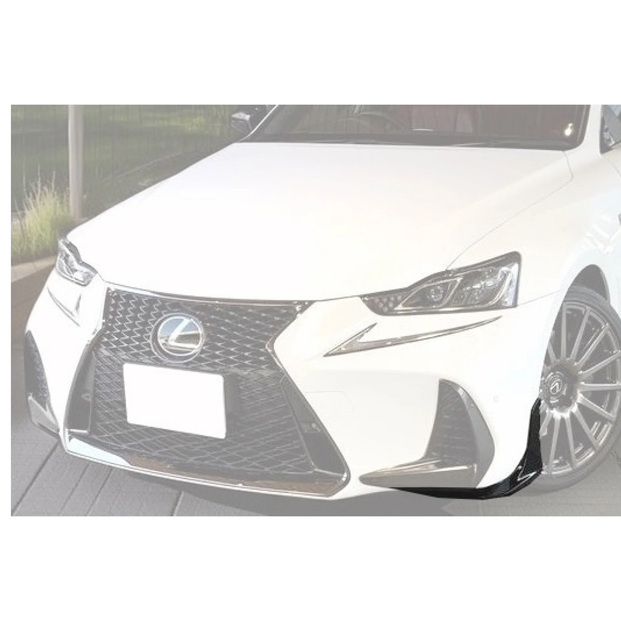 For 2017-2020 Lexus IS 200t/300/350 F-Sport JDM TRD Style Front Bumper Lower Corner Lips - Image 5