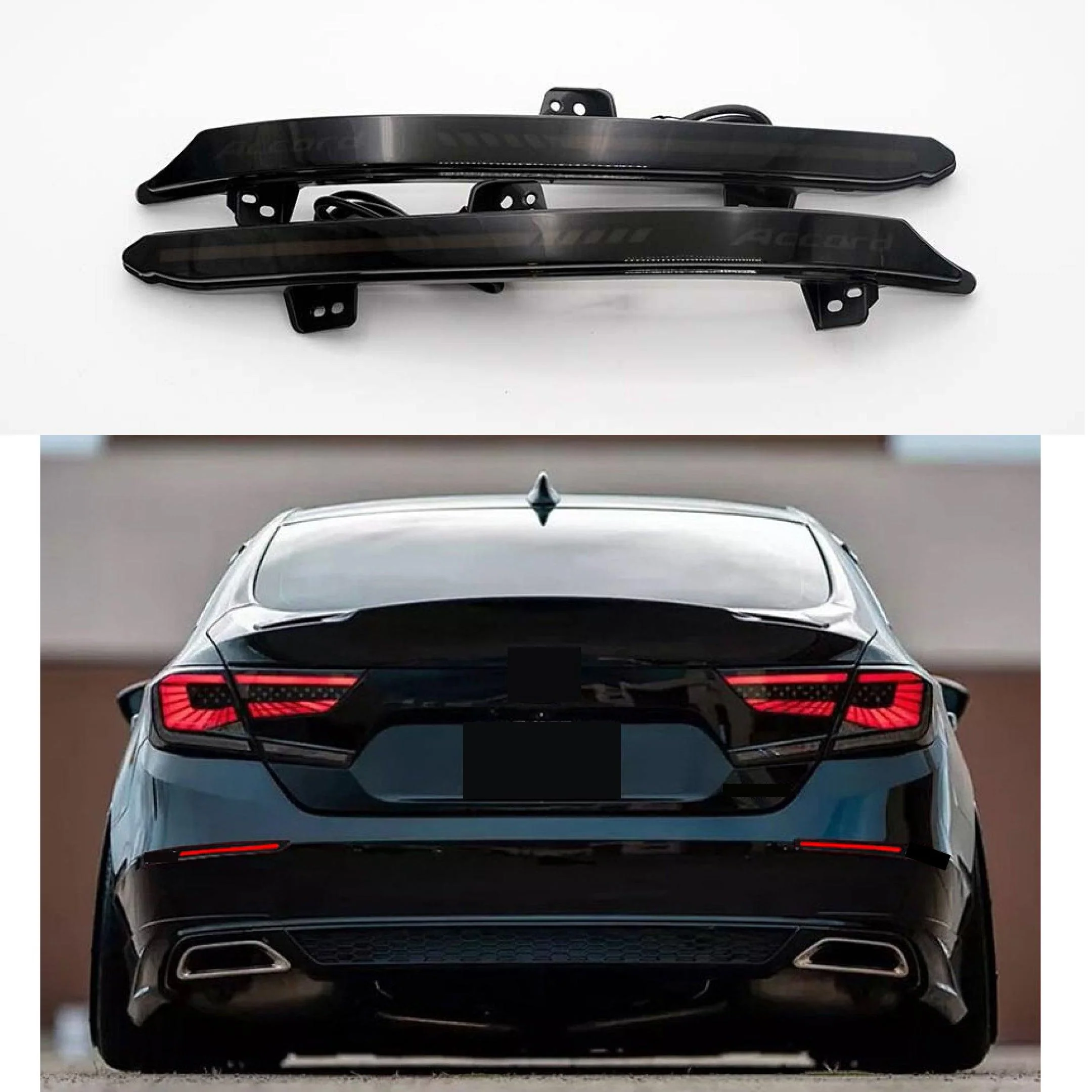 For 2018-2022 Honda Accord Rear Bumper Reflector LED Lights