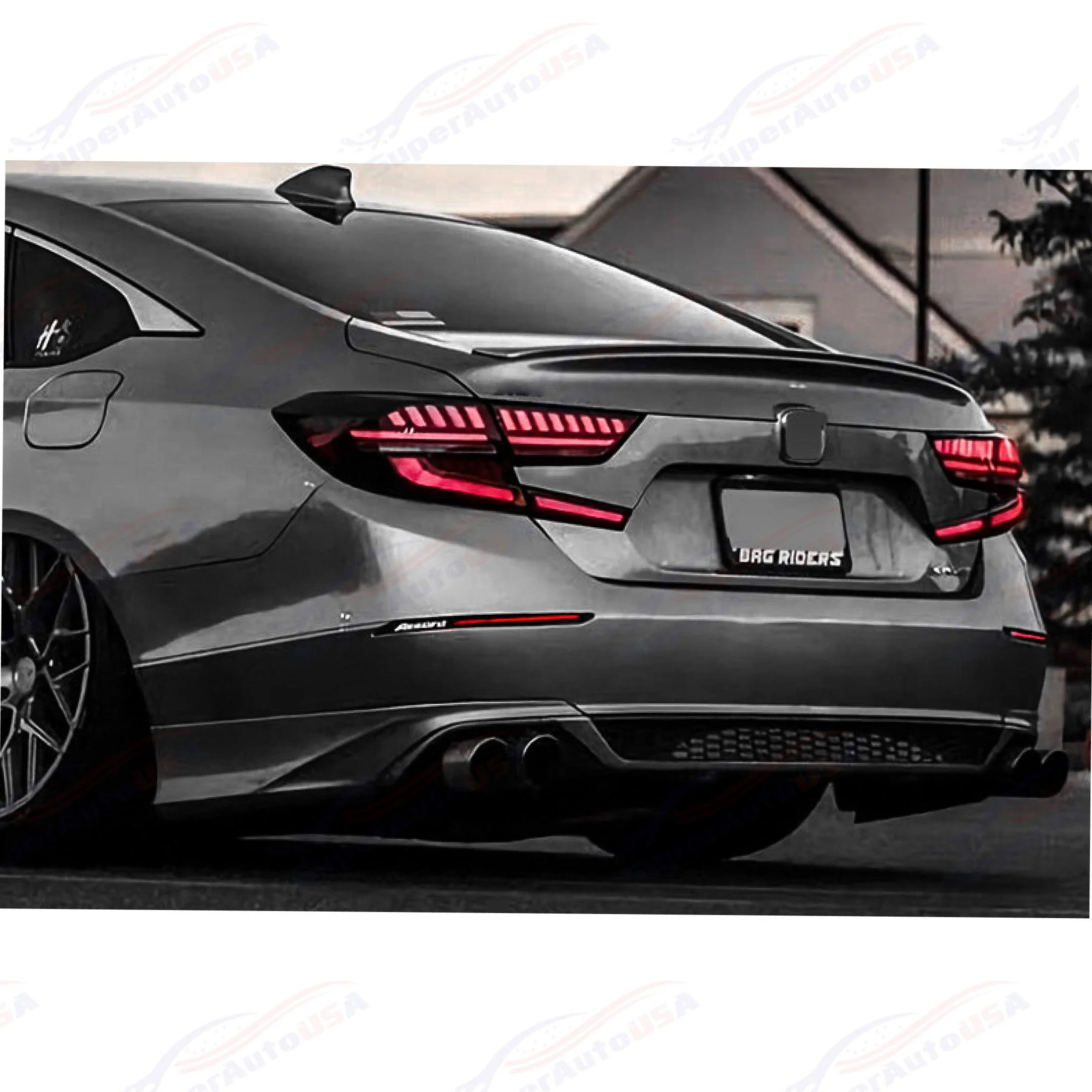 For 2018-2022 Honda Accord Rear Bumper Reflector LED Lights - Image 4