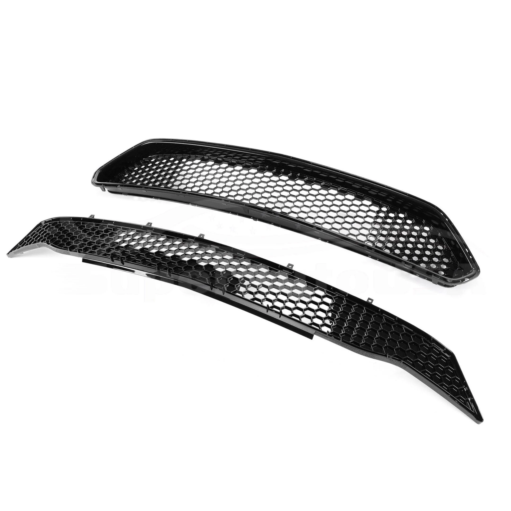 For 2018-2023 Ford Mustang Bullitt Honeycomb Style Front Grille (Gloss Black) - Image 5