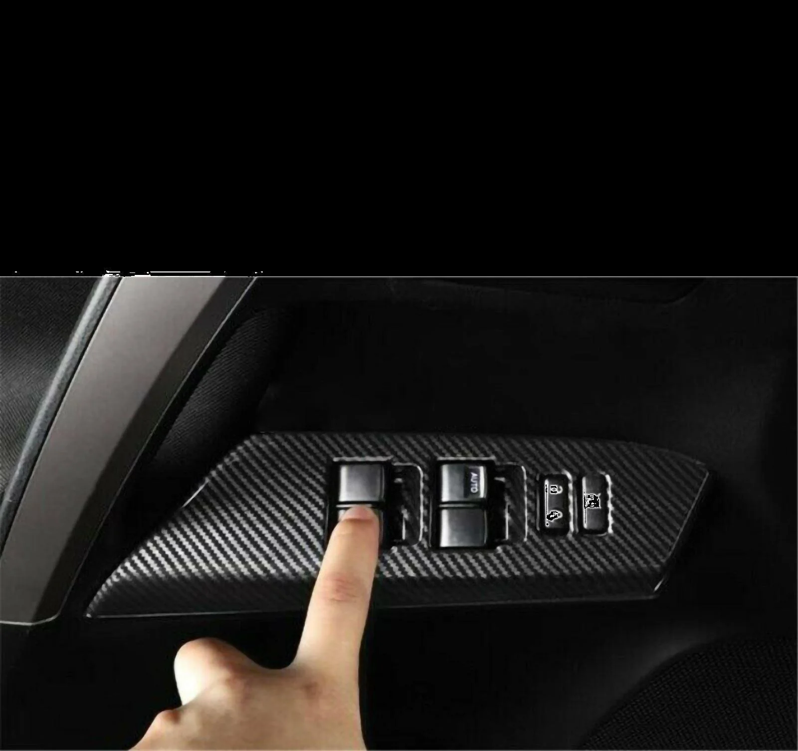 Fit 2019-2021 Toyota RAV4 Gear Position Shift Panel Cover Trim (Carbon Fiber Print) - Image 8