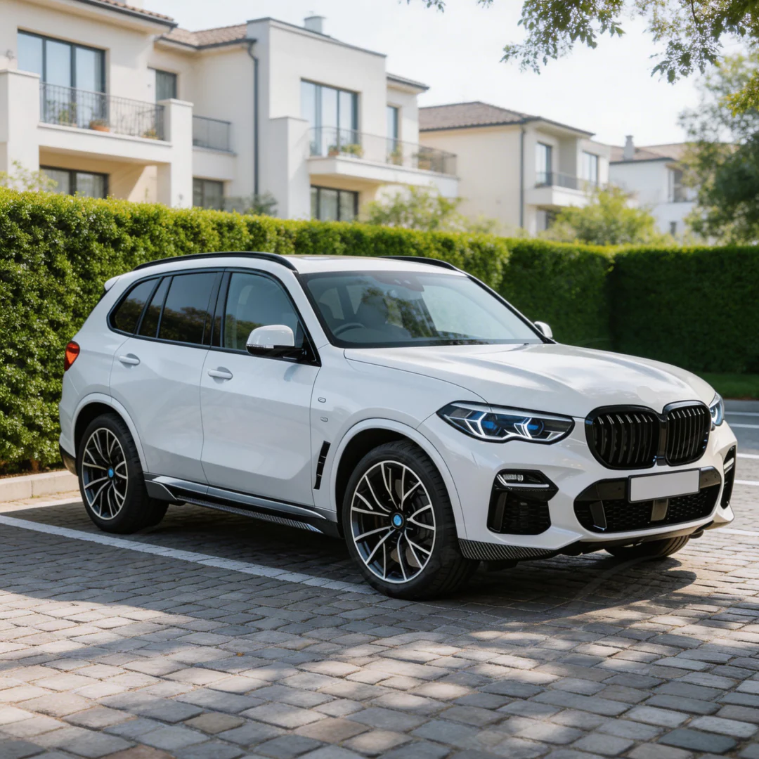 For 2019-2022 BMW G05 X5 Real Carbon Fiber Side Skirt - Image 3