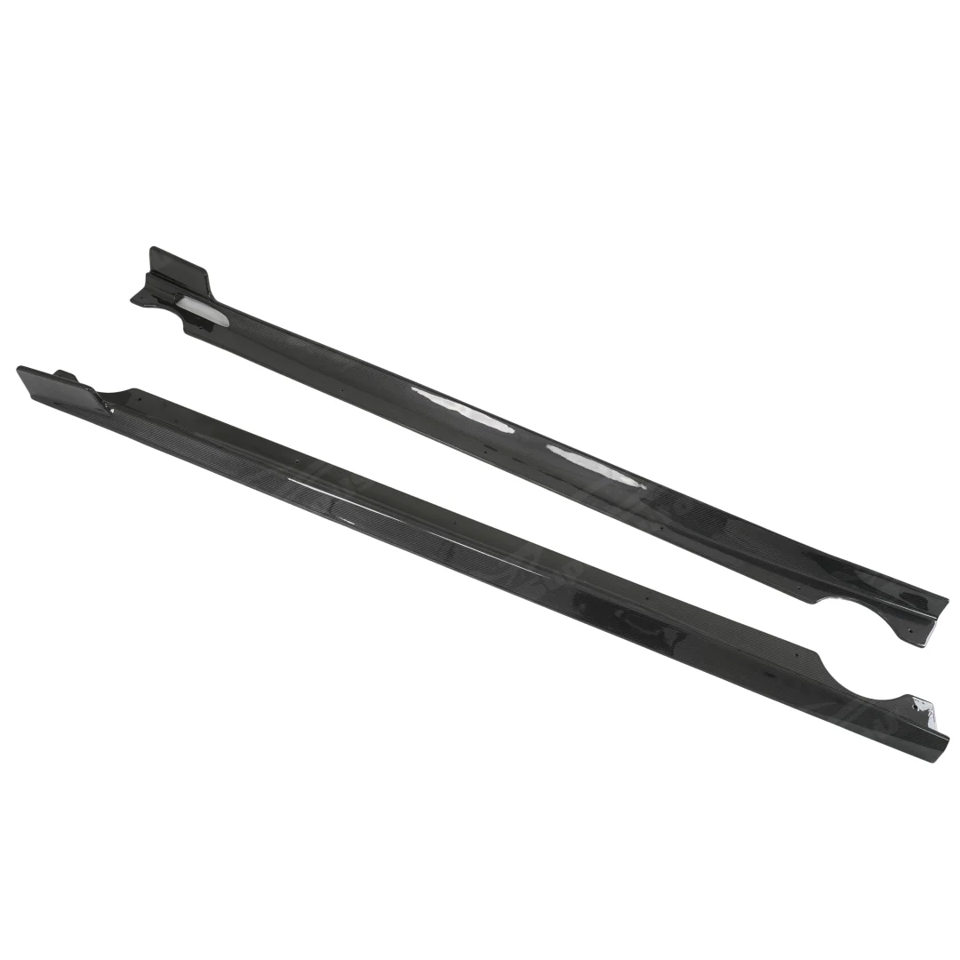 For 2019-2022 BMW X7 Double Sided Real Carbon Fiber Side Skirt - Image 12