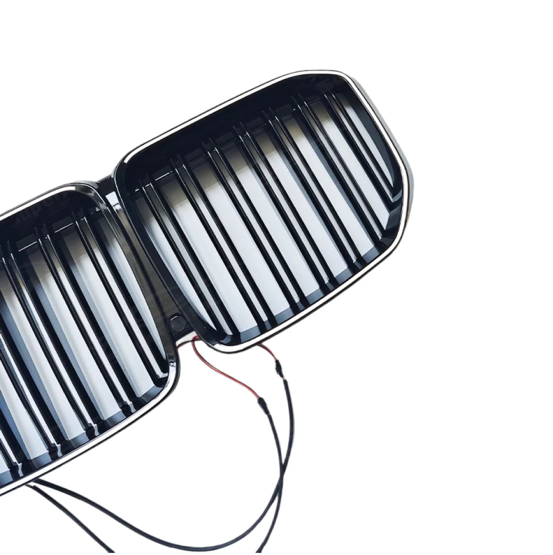 For 2019-2022 BMW X7 G07 Gloss Black Double Grille with LED - Image 6