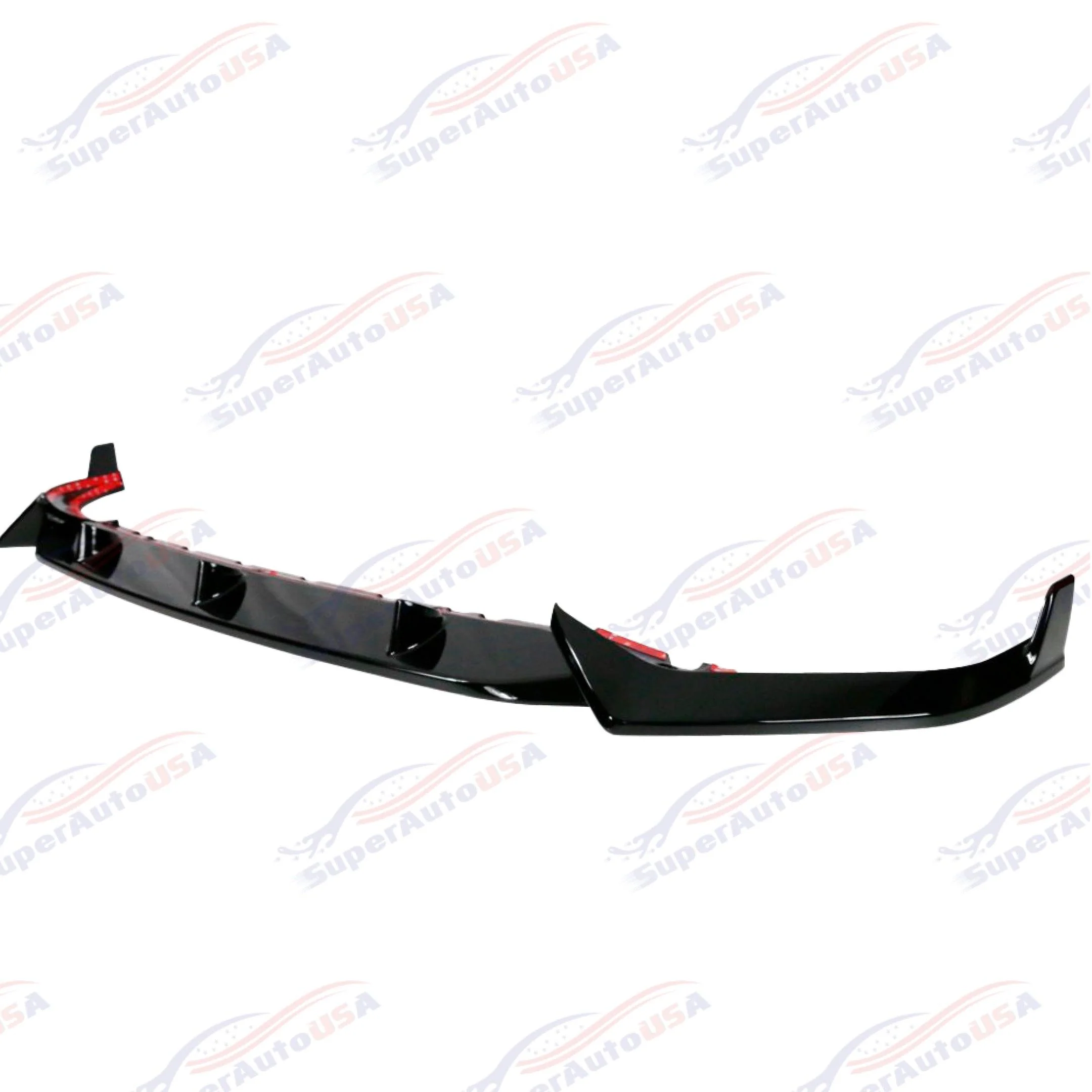 For 2019-2022 BMW X7 Gloss Black Competition Performance Style Front Bumper Lip - Image 6