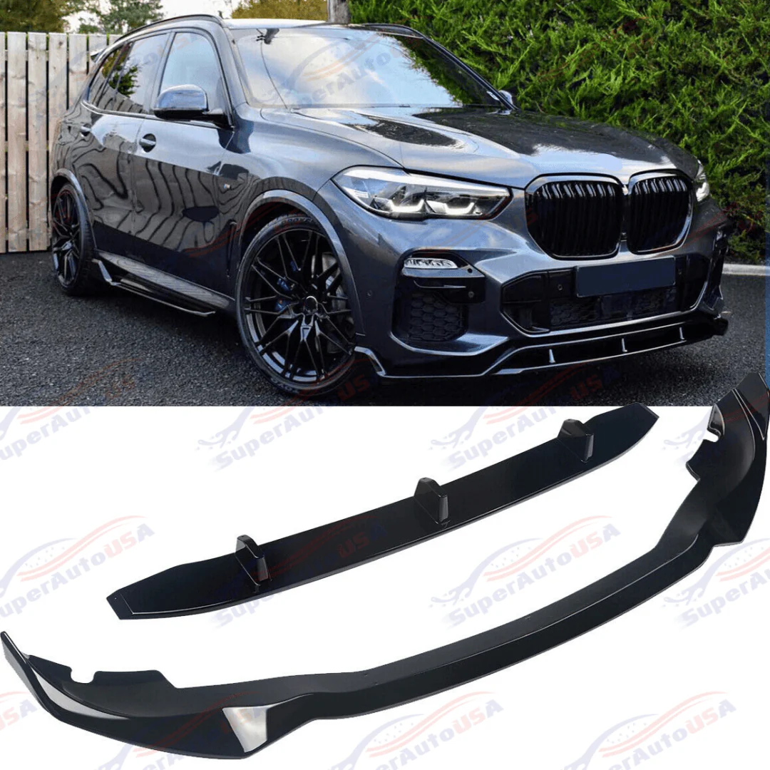 Fits BMW G05 X5 2019-2023 M Sport Full Body Kit Set 3-In-1 Front Splitter Lip & Side Skirts & Rear Diffuser - Image 2