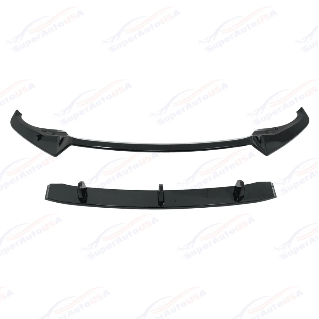 For 2019-2024 BMW G07 X7 Gloss Black M Performance Front Bumper Lip - Image 7