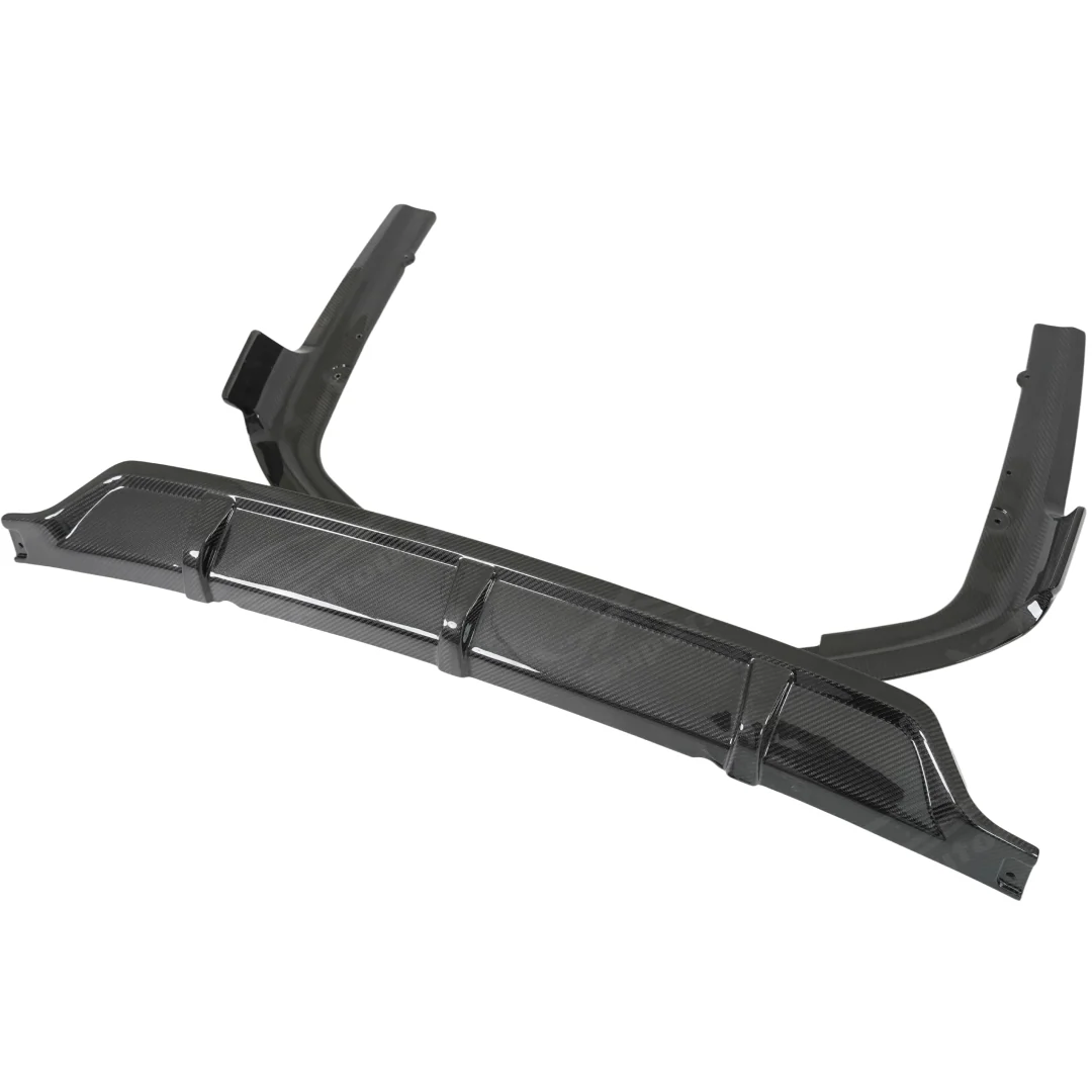 For 2019-2026 BMW X7 Double Side Real Carbon Fiber Rear Bumper Diffuser Lip - Image 10
