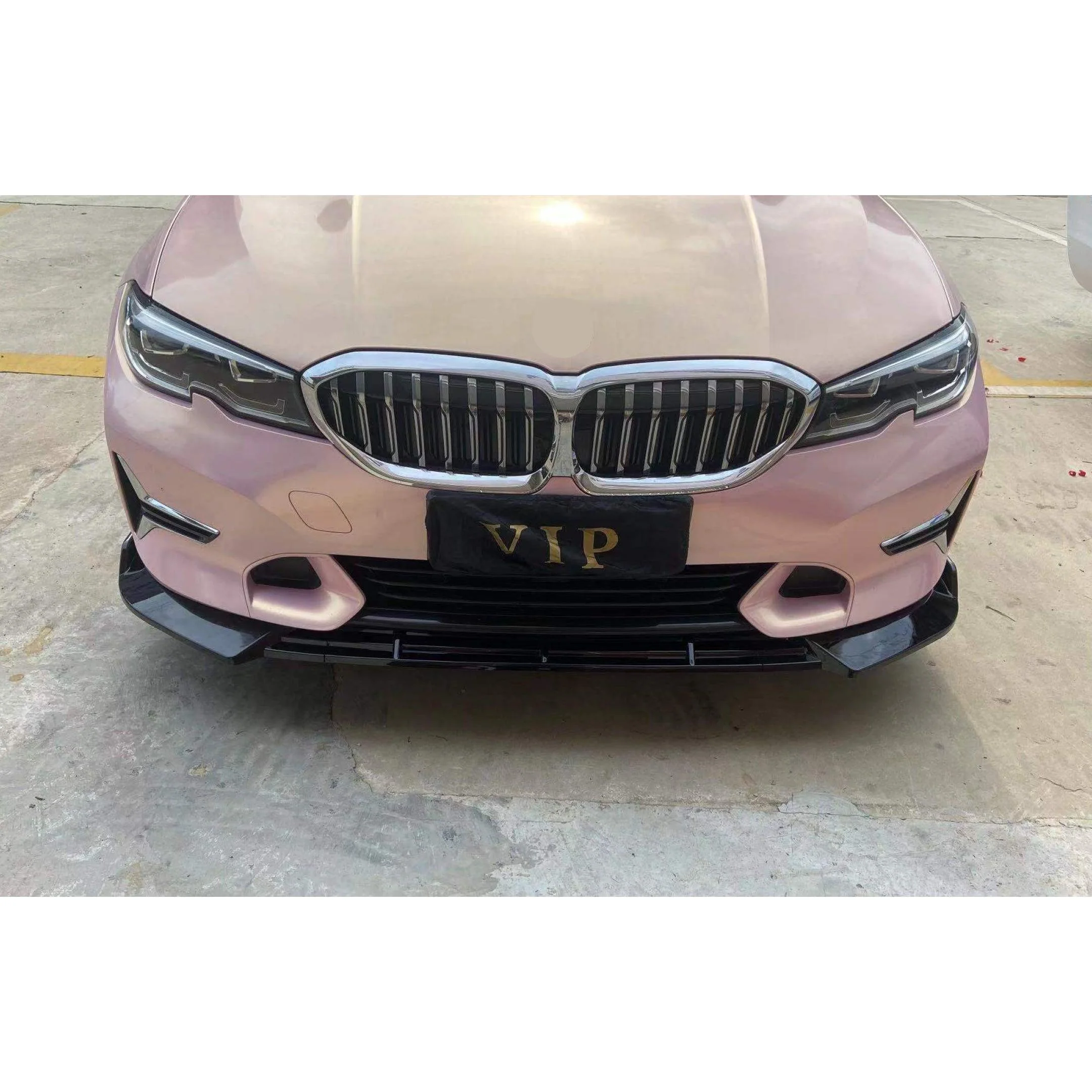 For 2019-2022 BMW 3 Series Base G20 G21 G28 Front Bumper Lip Splitters Spoilers (Gloss Black) - Image 2