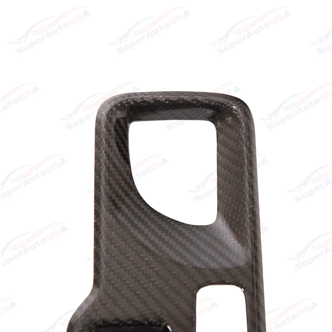 For 2020-Up Toyota Supra Carbon Fiber Center Gear Shift Box Cover - Image 4