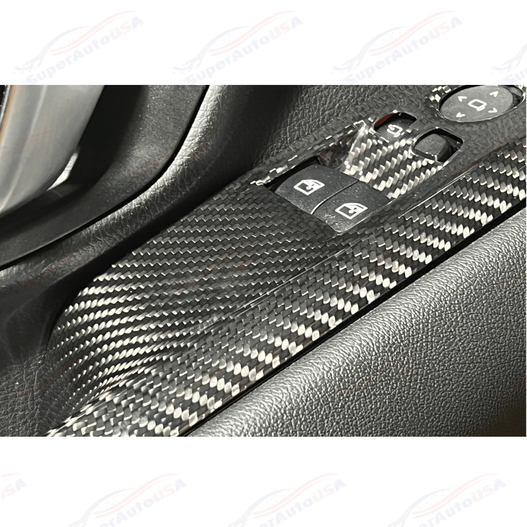 For 2020-Up Toyota Supra Carbon Fiber Side Door Panel Cover - Image 12