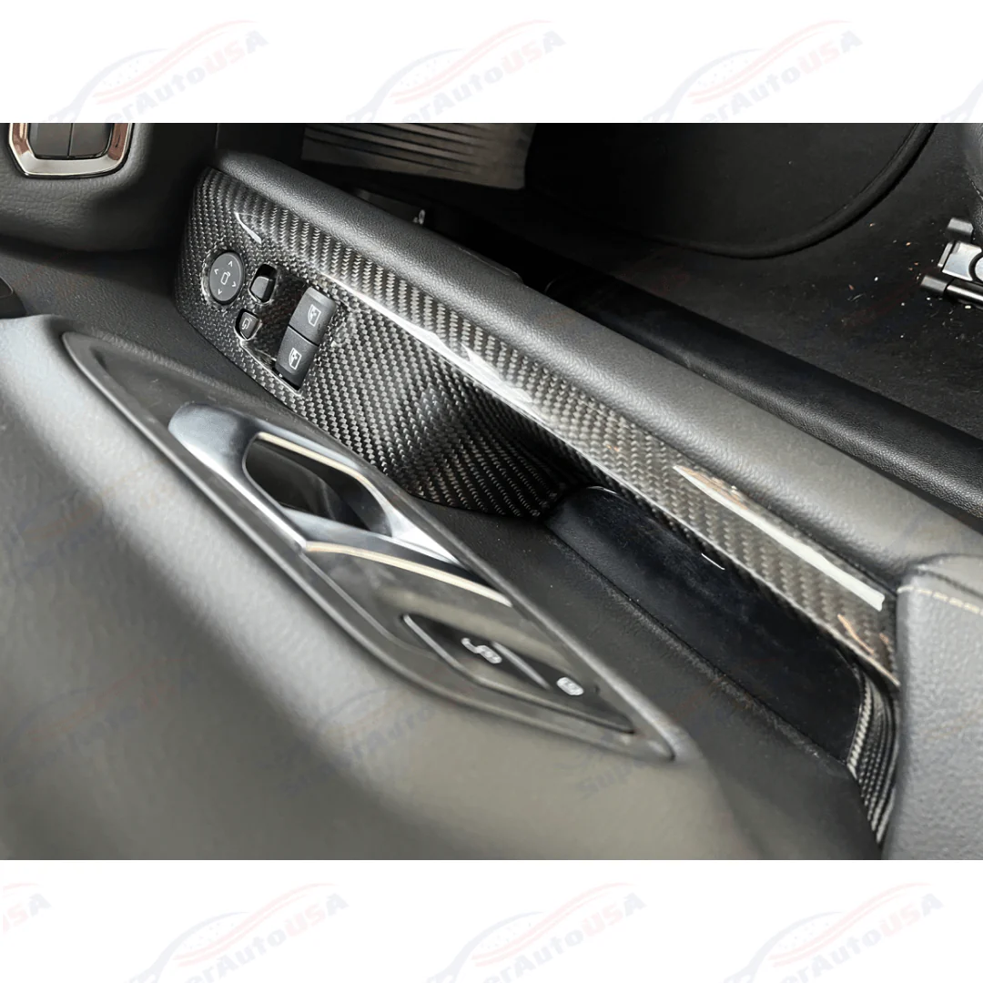 For 2020-Up Toyota Supra Carbon Fiber Side Door Panel Cover - Image 2