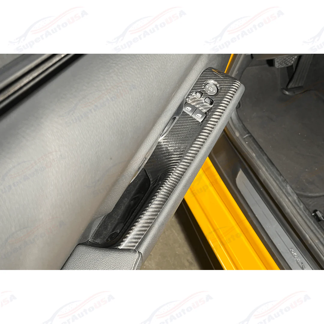 For 2020-Up Toyota Supra Carbon Fiber Side Door Panel Cover - Image 8