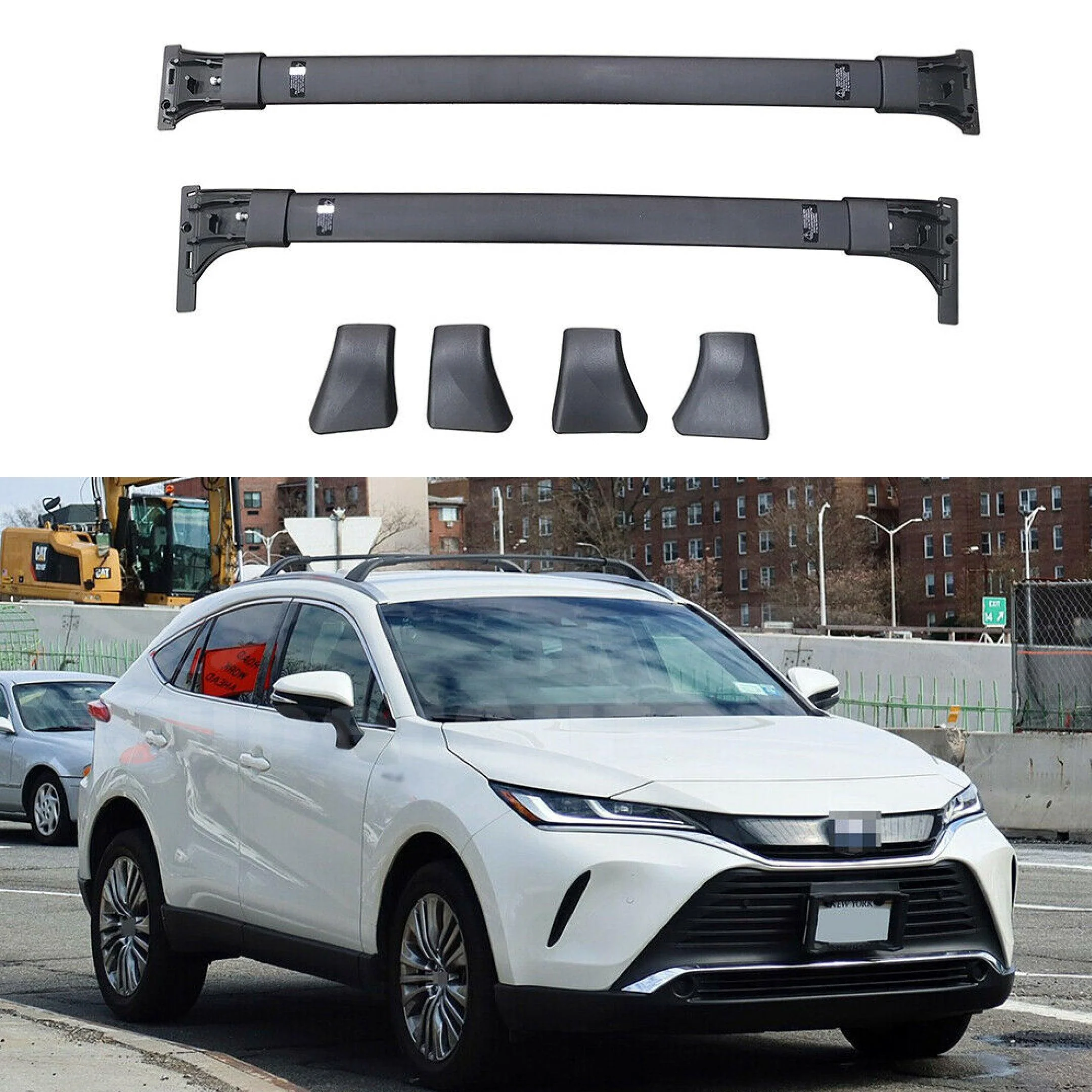 For 2021 2022 Toyota Venza Roof Racks Baggage Luggage Crossbars - Image 3