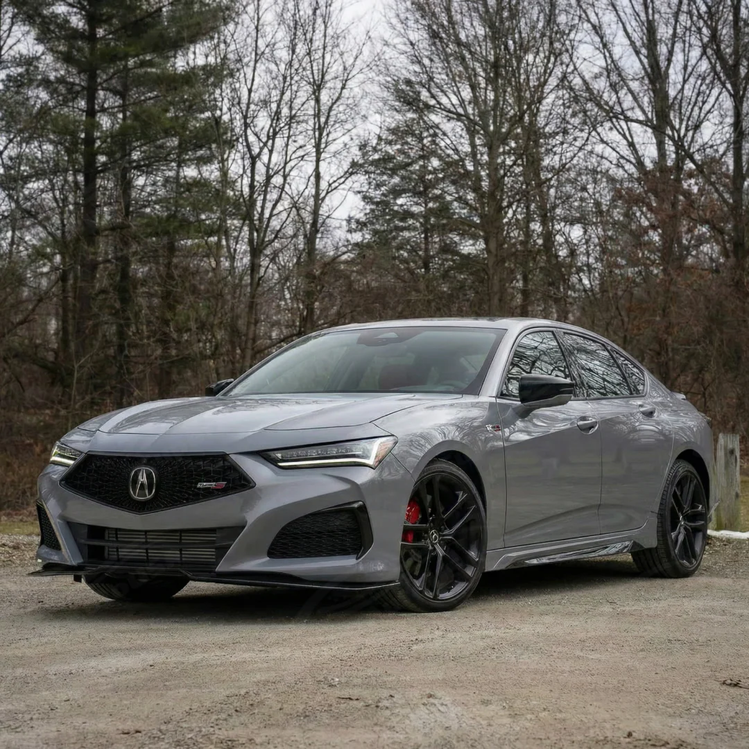 2021+ Acura TLX - Carbon Fiber Full Aero Kit - (Front Lip + Side Skirt + Wing Spoiler + Rear Diffuser) - Image 2