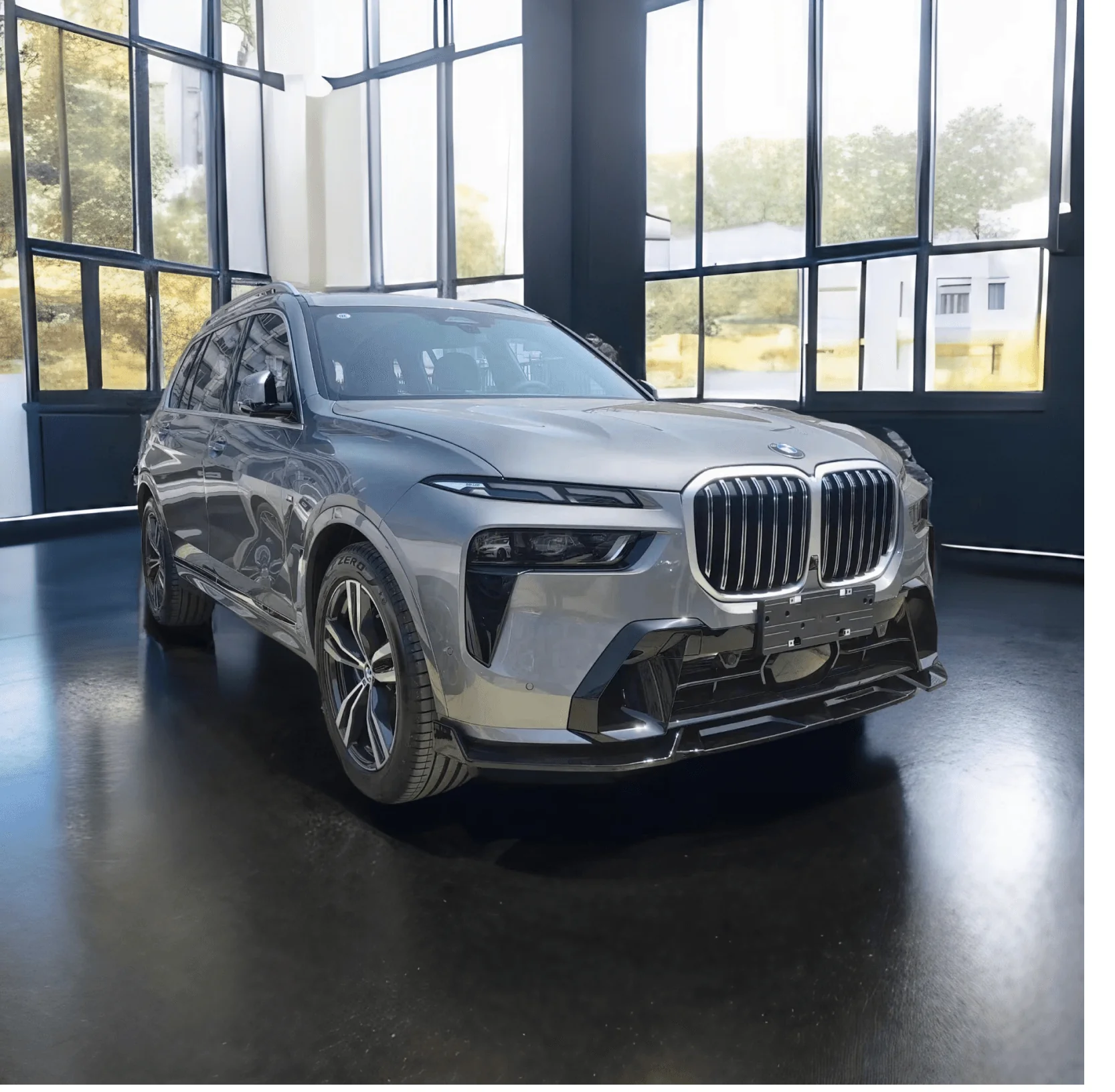 For 2022-2024 BMW G07 X7 LCI Gloss Black Front Bumper Lip - Image 3
