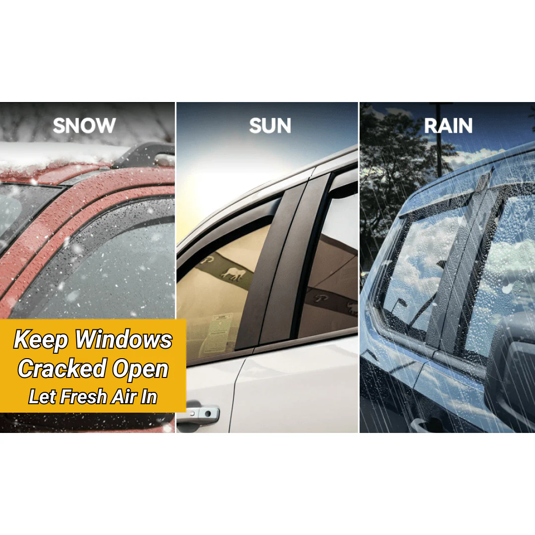 For 2022-2025 EV6 JDM Style Rain Wind Guards Window Vent Visors - Image 9