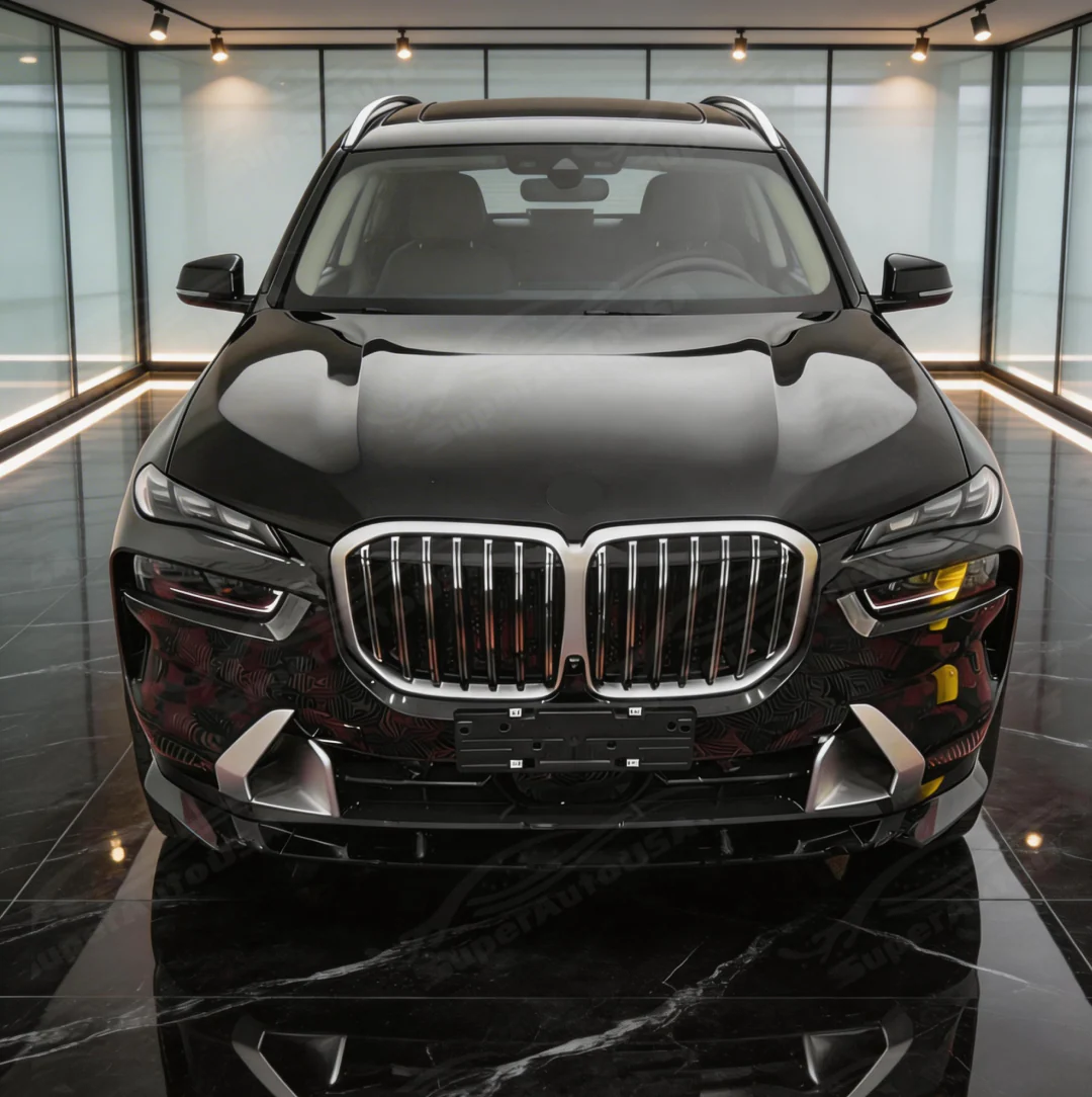 For 2023-2025 BMW G07 X7 - Front Bumper Lip - Gloss Black - Image 7