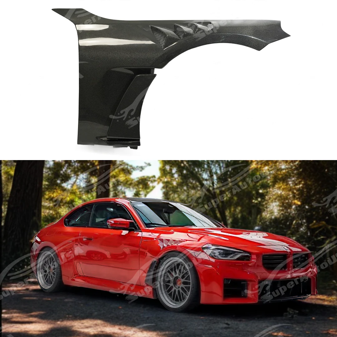 2023-2026 BMW M2 G87 - N Style Vented Carbon Fiber Fenders w/ Blade