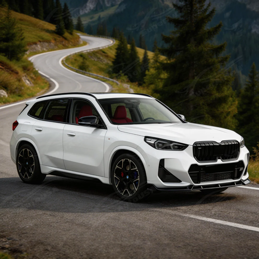 For 2023-2026 BMW X1 U11 Gloss Black Front Bumper Lip - Image 5