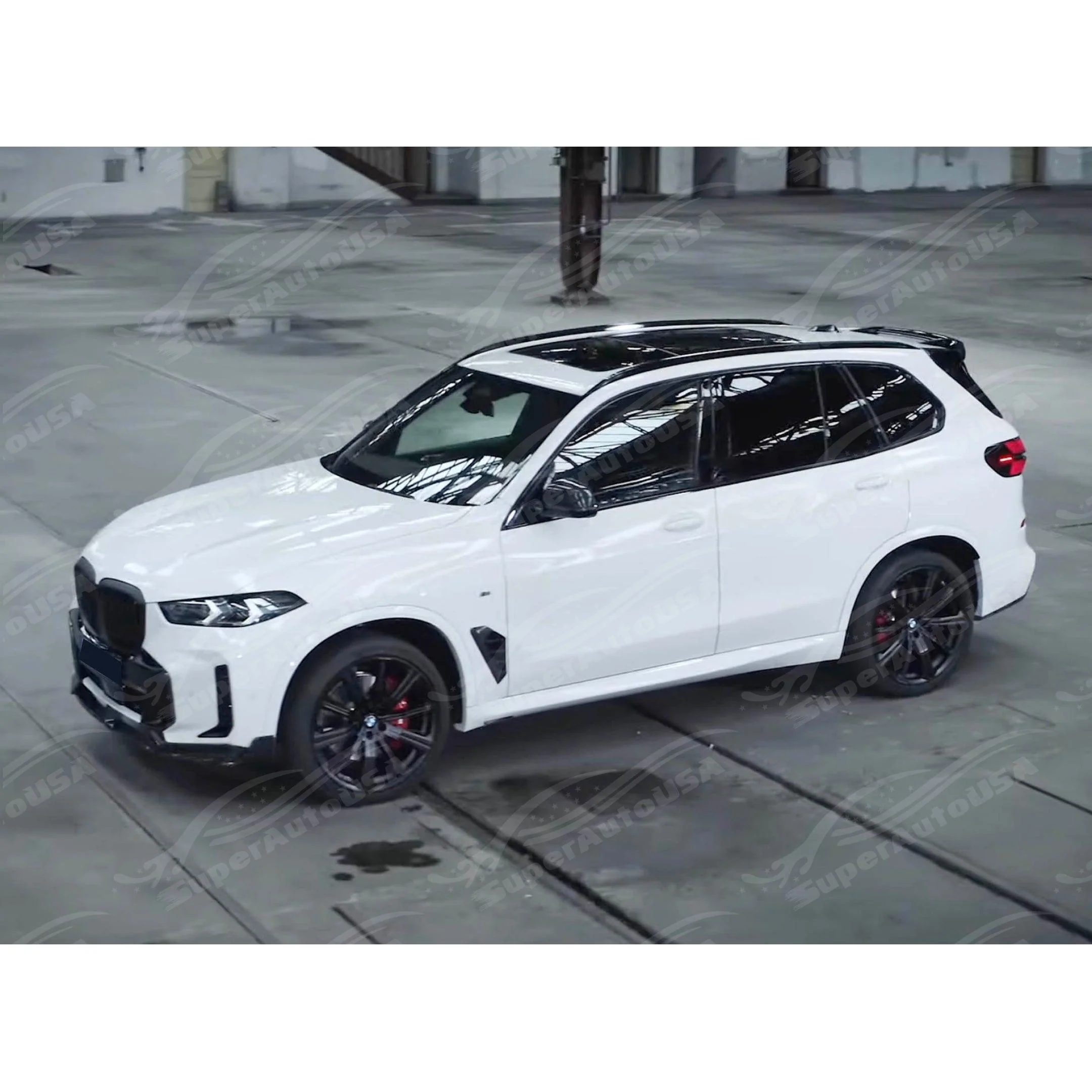 For 2024-2025 BMW X5 G05 M Sport LCI Gloss Black MP Style Front Splitter Lip Spoiler - Image 9