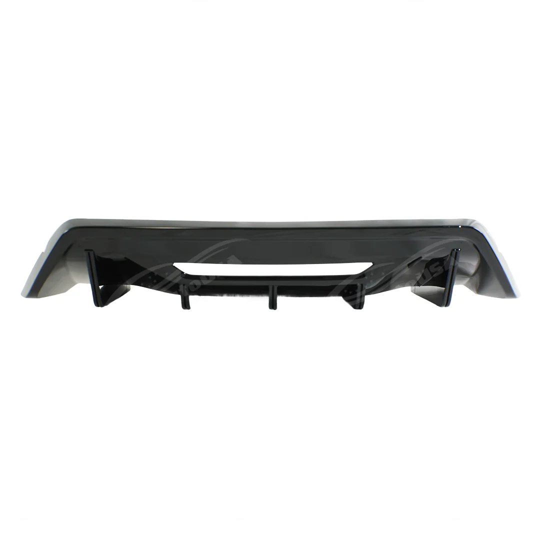 For 2024-2026 Ford Mustang EcoBoost / GT Gloss Black Shark Fin Rear Bumper Diffuser - Image 10