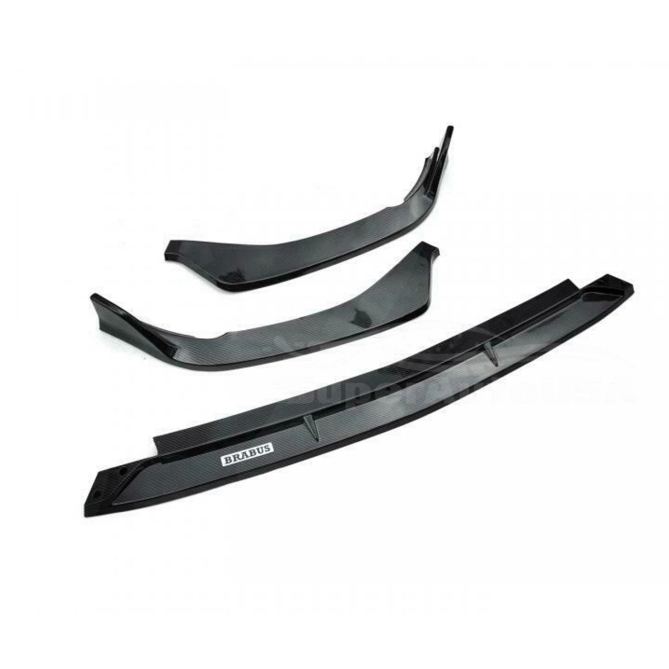 For 2022-2024 Mercedes Benz C-Class C300 C43 W206 Front Bumper Lip Splitters Spoiler (Carbon Fiber Print)) - Image 3