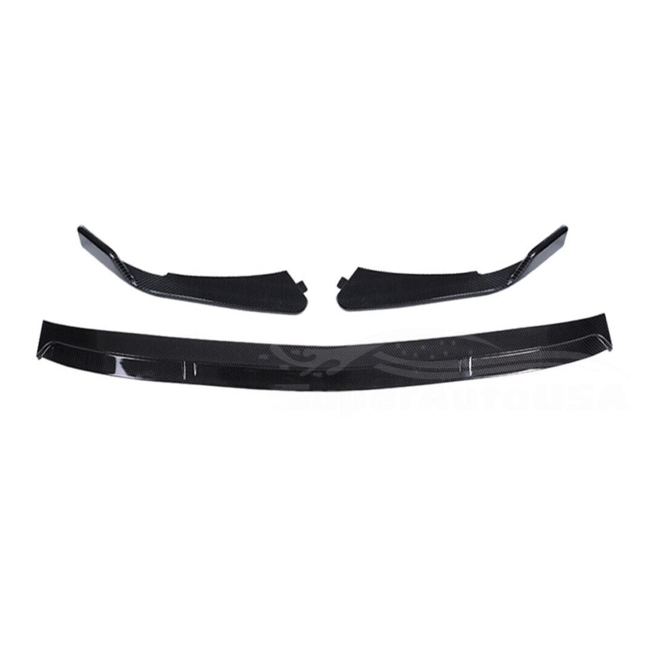 For 2022-2024 Mercedes Benz C-Class C300 C43 W206 Front Bumper Lip Splitters Spoiler (Carbon Fiber Print)) - Image 4