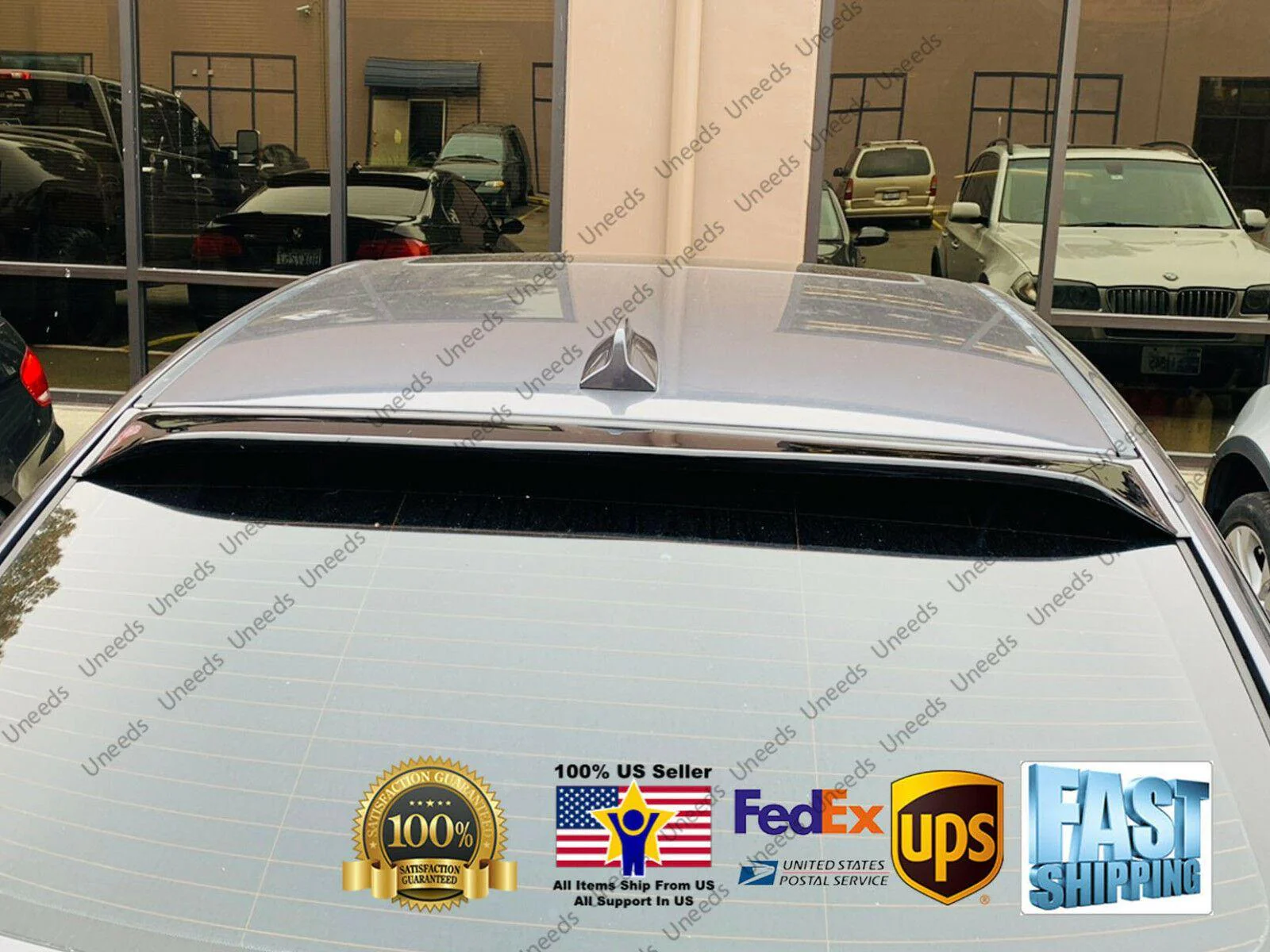 Fit 2006-2011 BMW 3 Series E90 ABS Black Rear Roof Window Visor Spoiler 3D JDM - Image 6