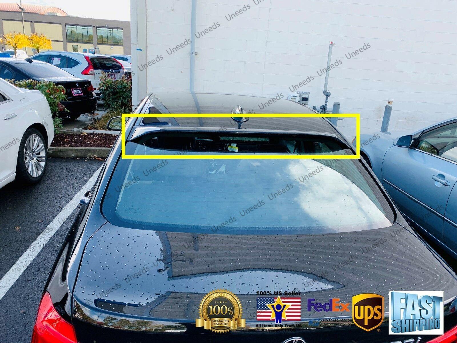 Fit 2012-2018 BMW 3 Series F30 ABS Black Rear Roof Window Visor Spoiler 3D JDM - Image 6