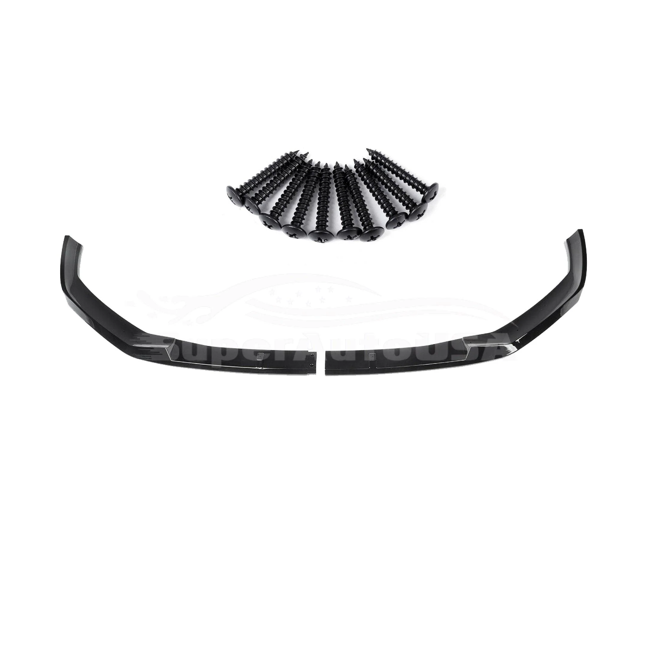 Fits 2021 2022 BMW G30 530i 540i M550i M-Sport FD Style Front Lip Spoiler Splitters (Gloss Black) - Image 3