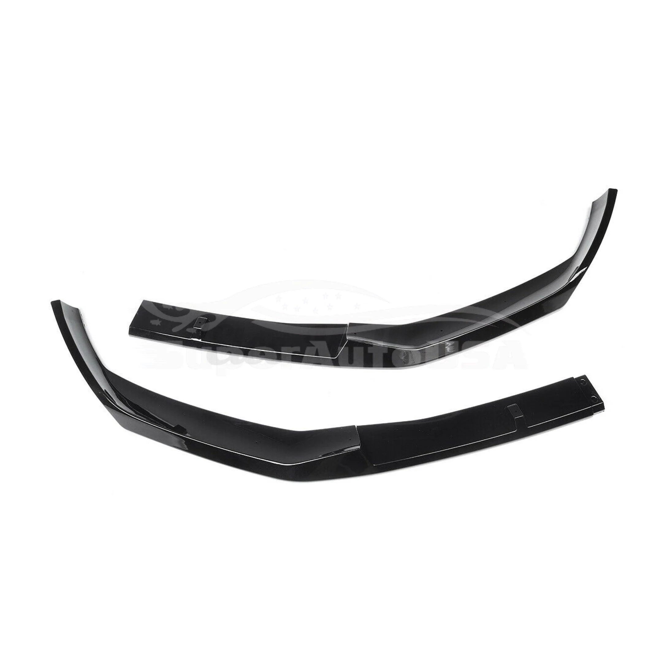 Fits 2021 2022 BMW G30 530i 540i M550i M-Sport FD Style Front Lip Spoiler Splitters (Gloss Black) - Image 4